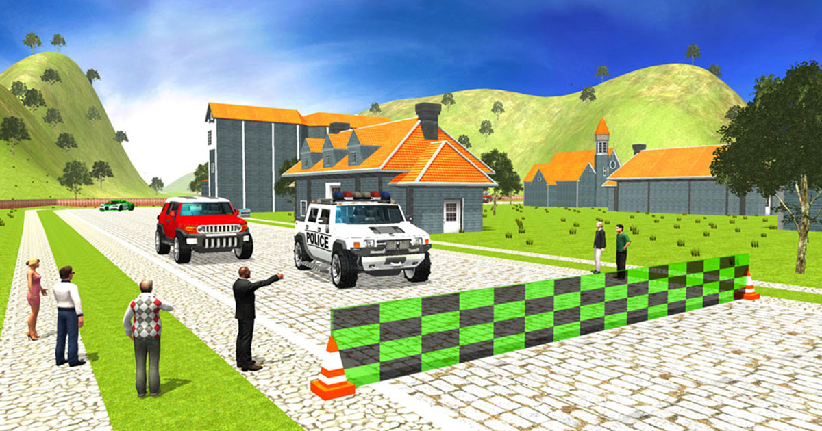 Image Police Chase Real Cop Driver