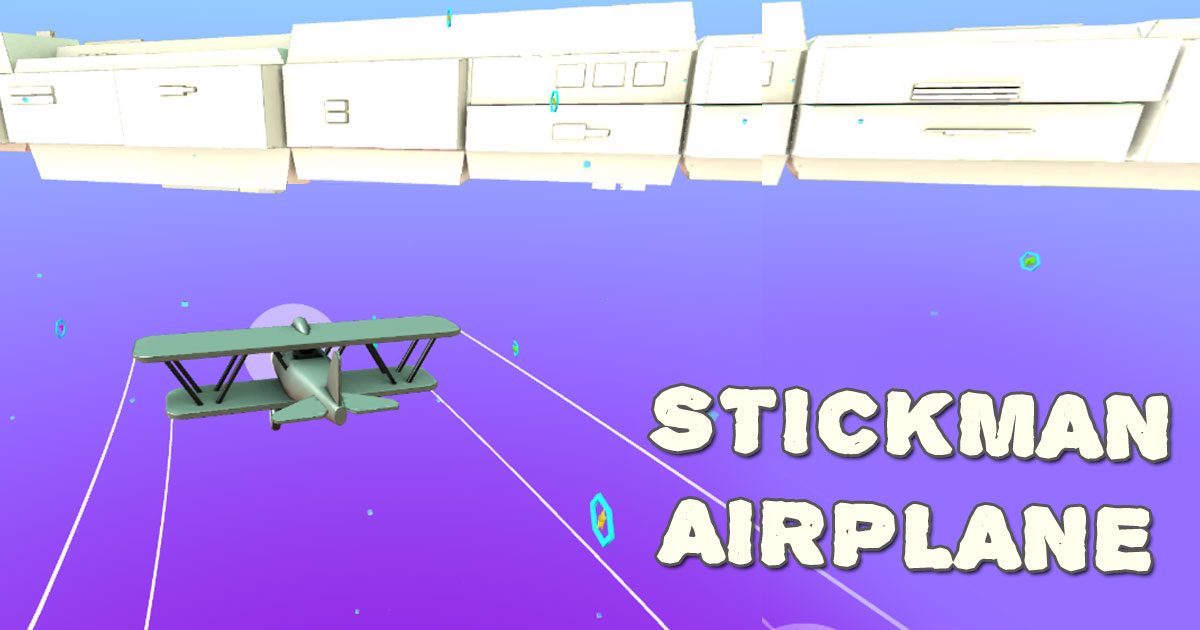 Image Stickman Airplane